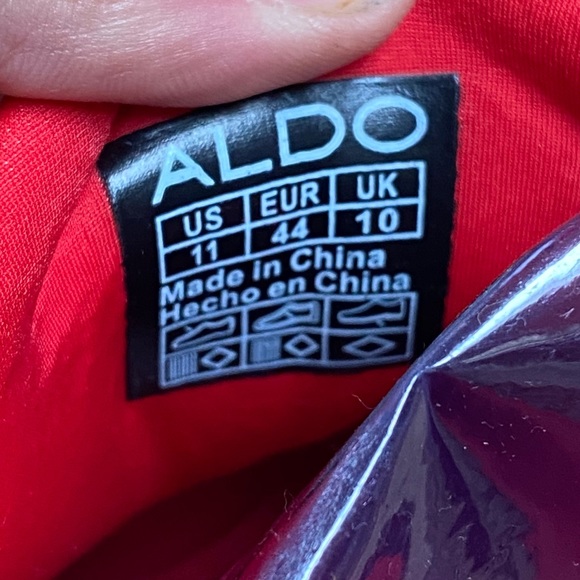 Aldo red sneakers new condition sz 11 - Picture 3 of 4